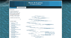 Desktop Screenshot of museedelapresse.com